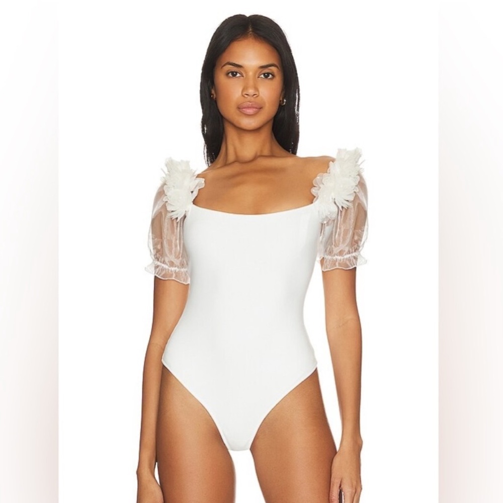 Free People Pretty Petals Bodysuit